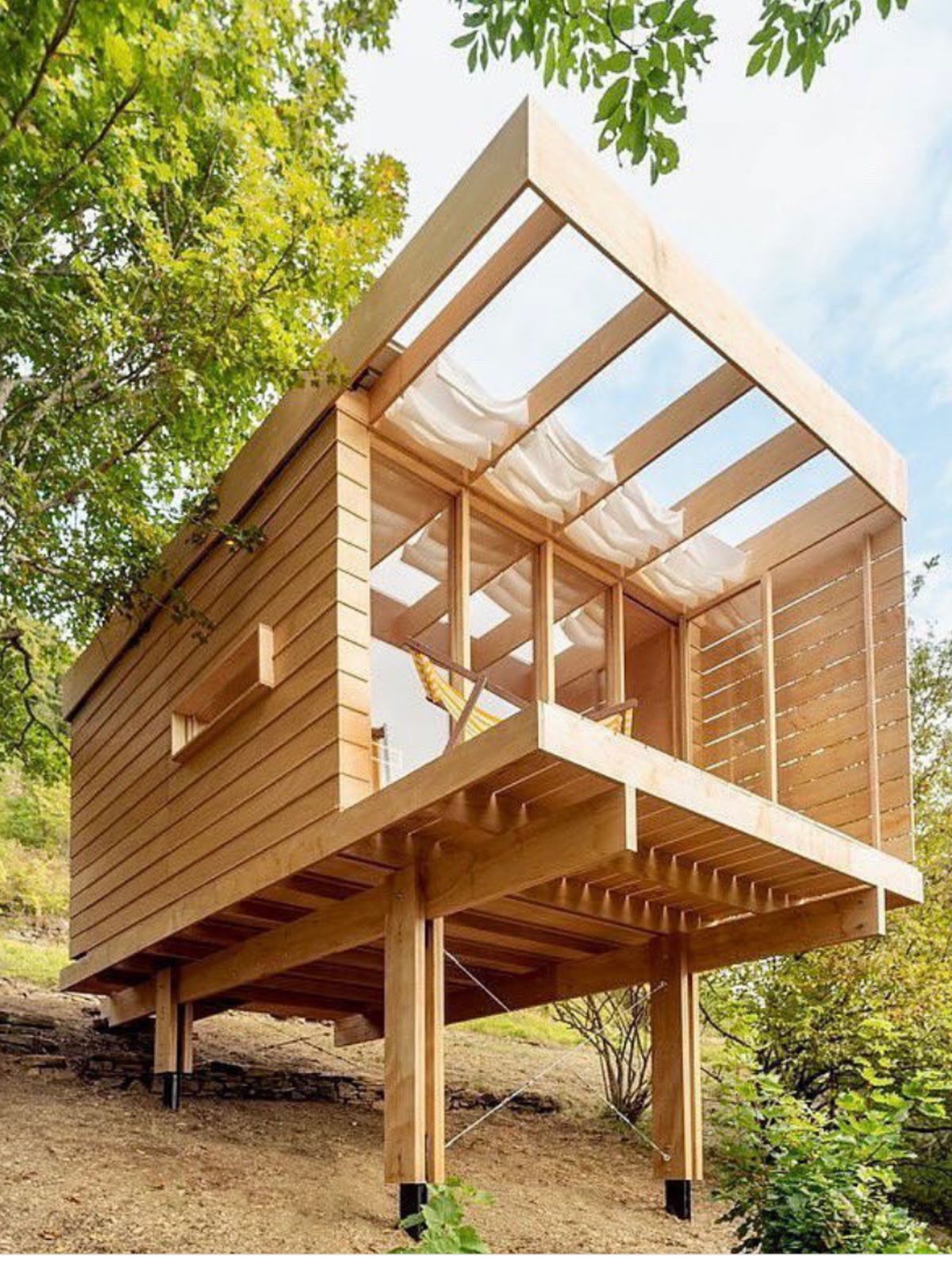 cabanon studio de jardin sur pilotis